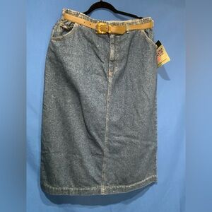 Vintage 1980s Lee Denim Skirt – Deadstock w/ Tags – High Waist Pencil Skirt
